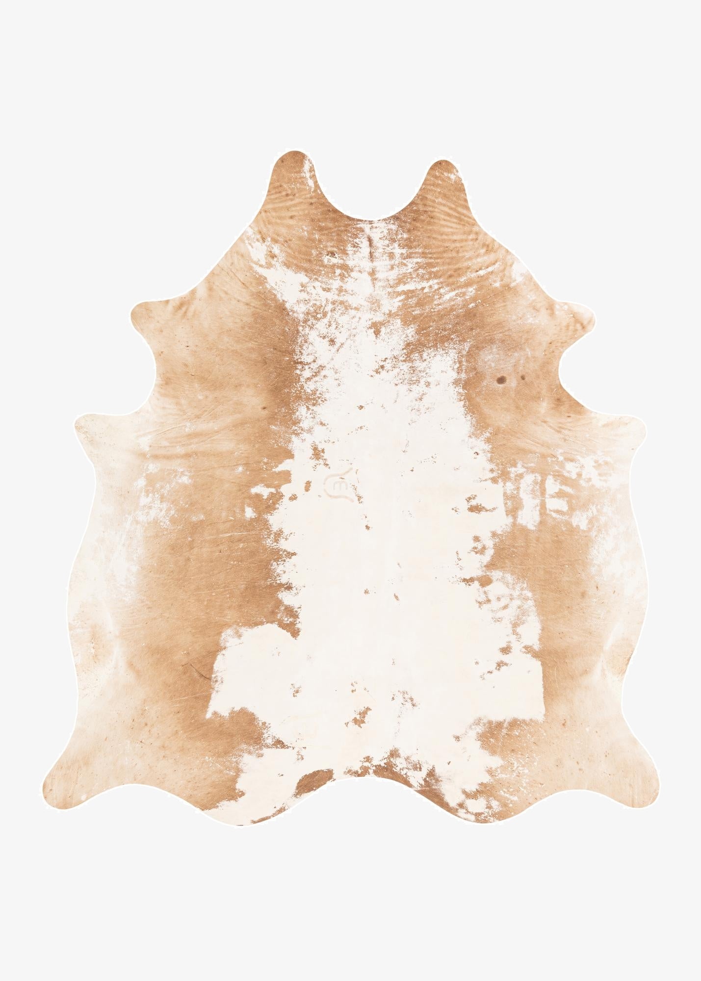  6' 8 x 7' 2 Cowhide Leather Rug