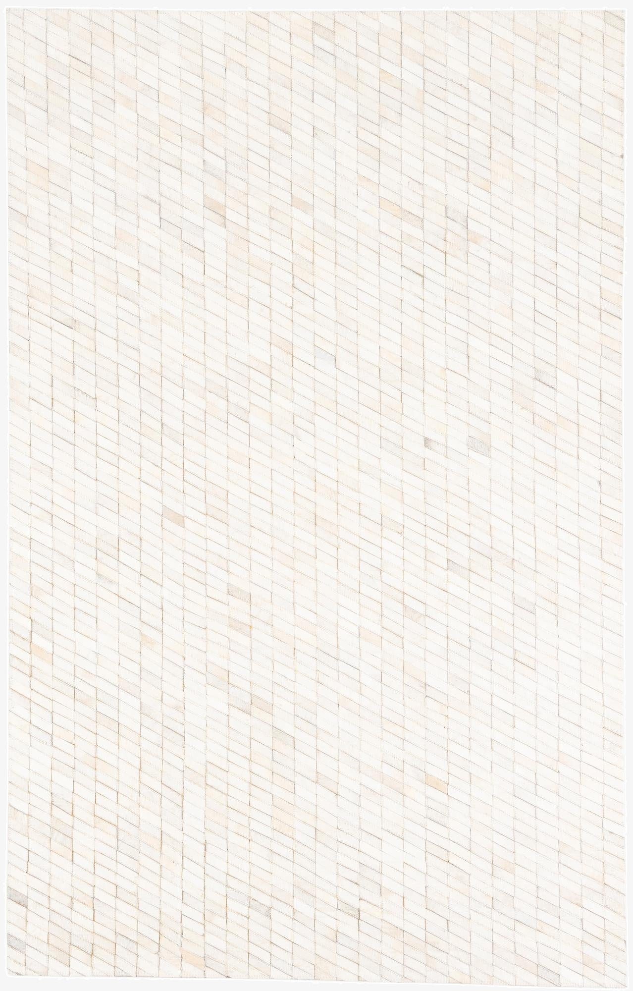  5' x 7' 10 Cowhide Leather Rug