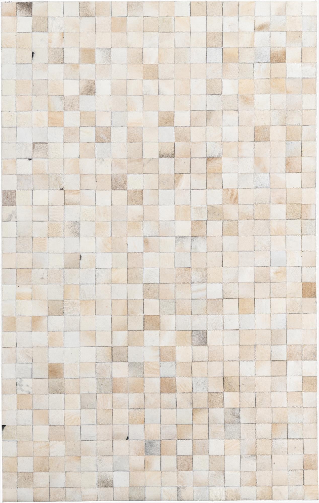  5' x 8' Cowhide Leather Rug