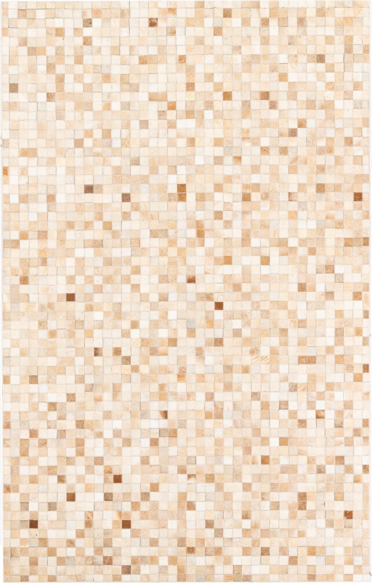  5' x 8' Cowhide Leather Rug