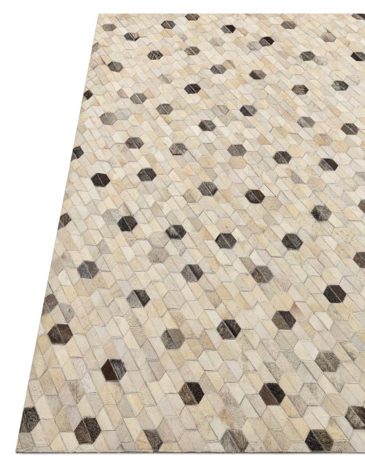 Detail image of  5' 3 x 7' 8 Cowhide Rug