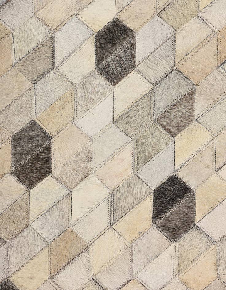 Detail image of  5' 3 x 7' 8 Cowhide Rug