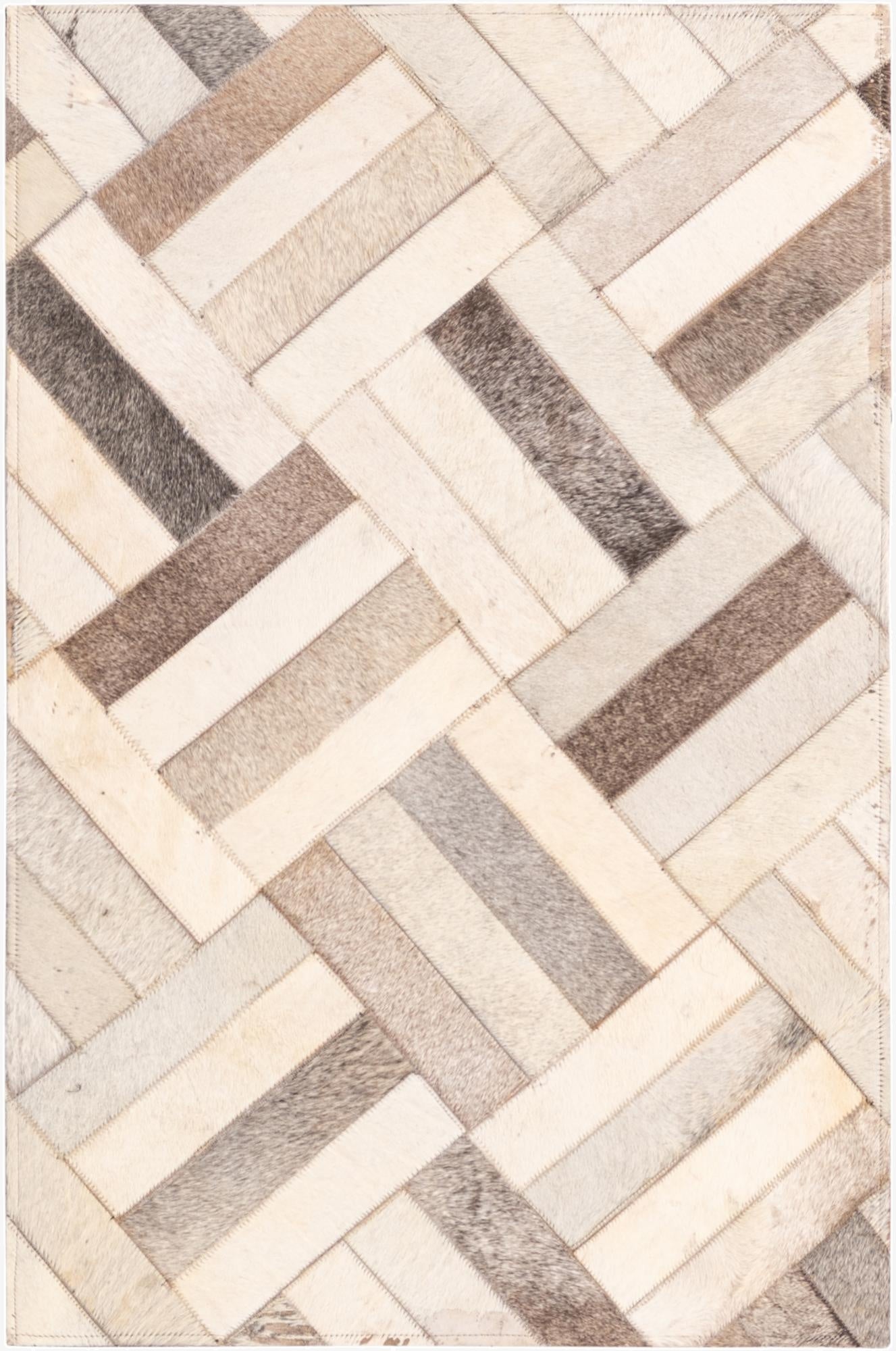  2' x 2' 10 Cowhide Rug