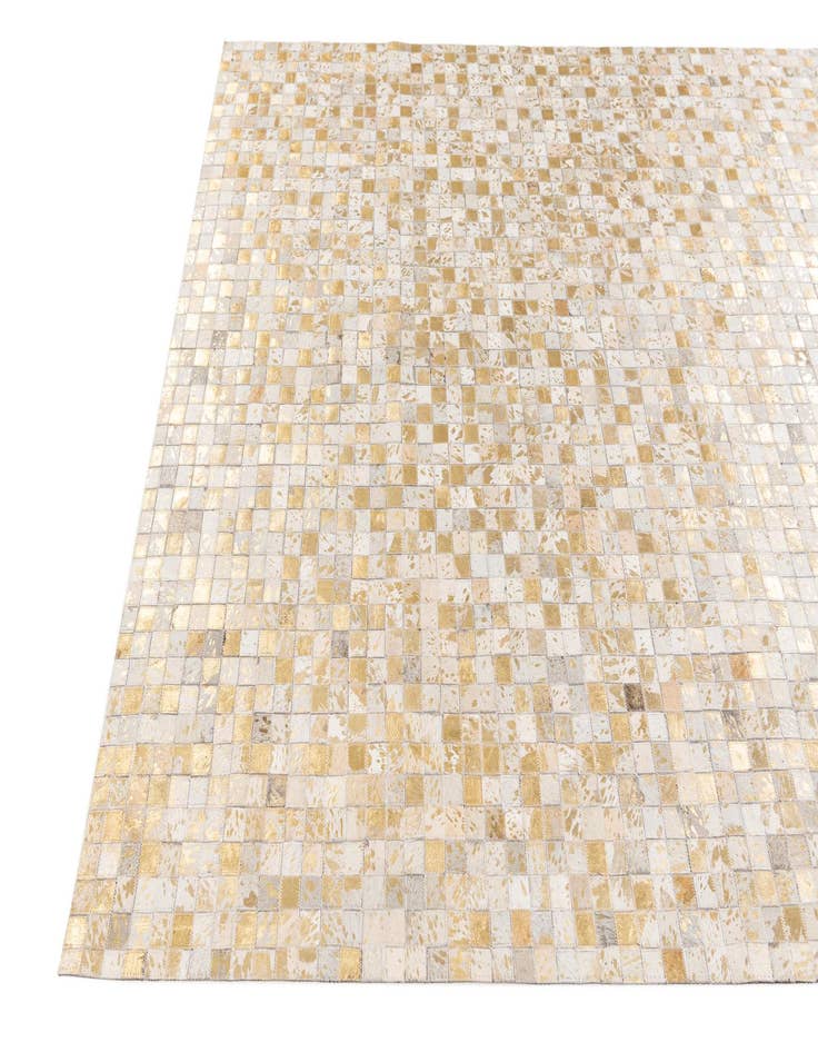 Detail image of  6' x 9' Cowhide Stocks Rug