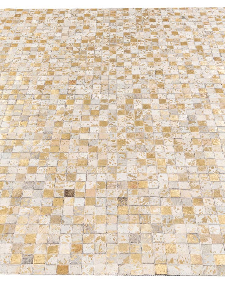 Detail image of  6' x 9' Cowhide Stocks Rug