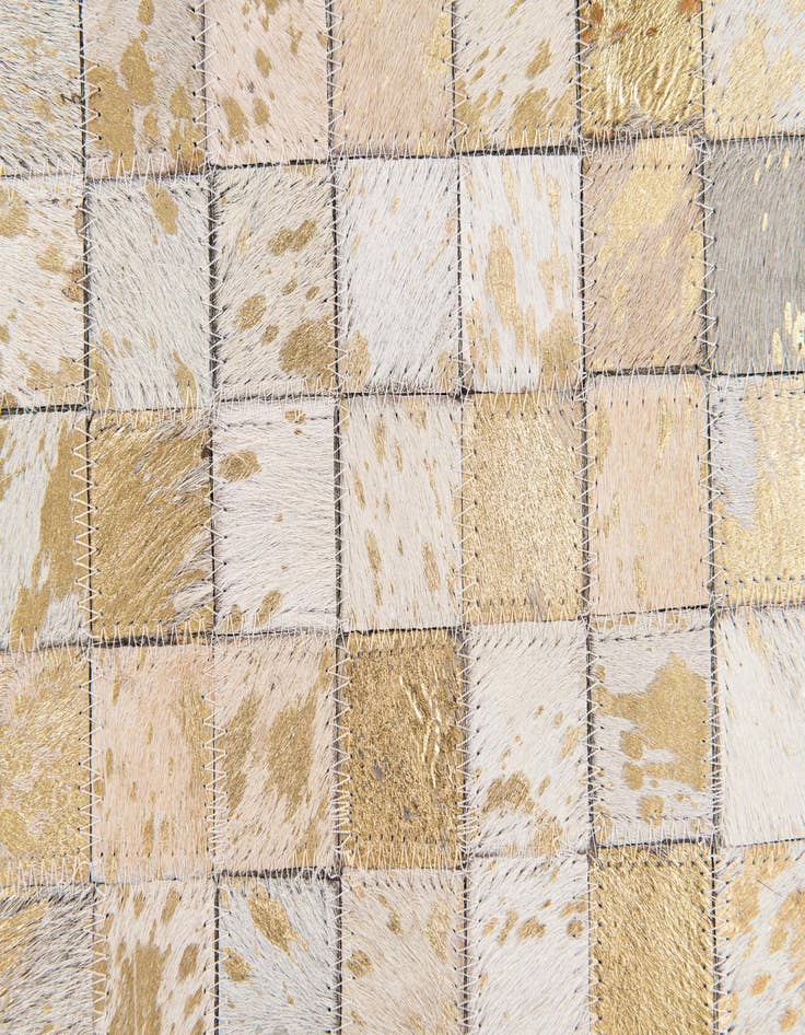 Detail image of  6' x 9' Cowhide Stocks Rug