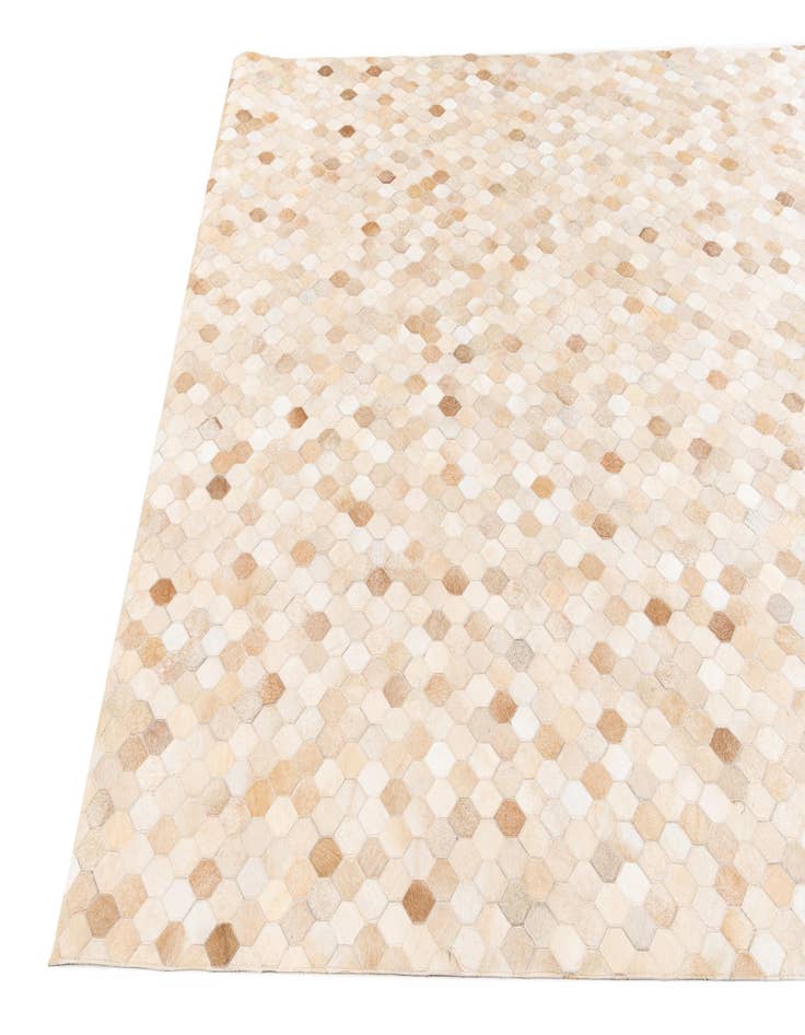 Detail image of  6' 8 x 10' Cowhide Stocks Rug