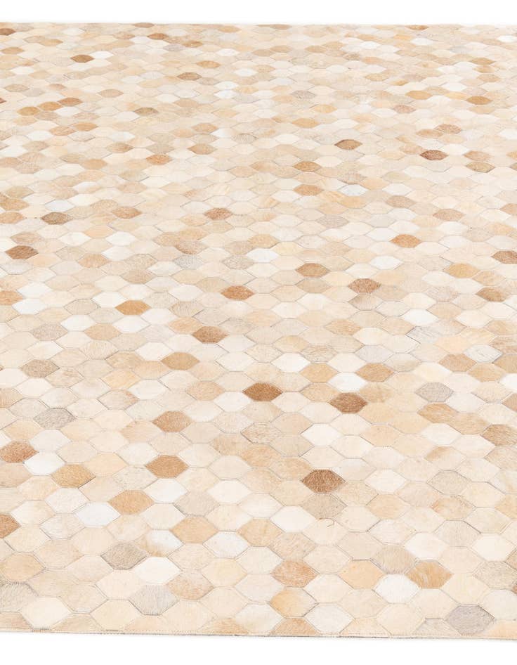 Detail image of  6' 8 x 10' Cowhide Stocks Rug