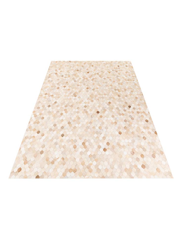 Detail image of  6' 8 x 10' 1 Cowhide Stocks Rug