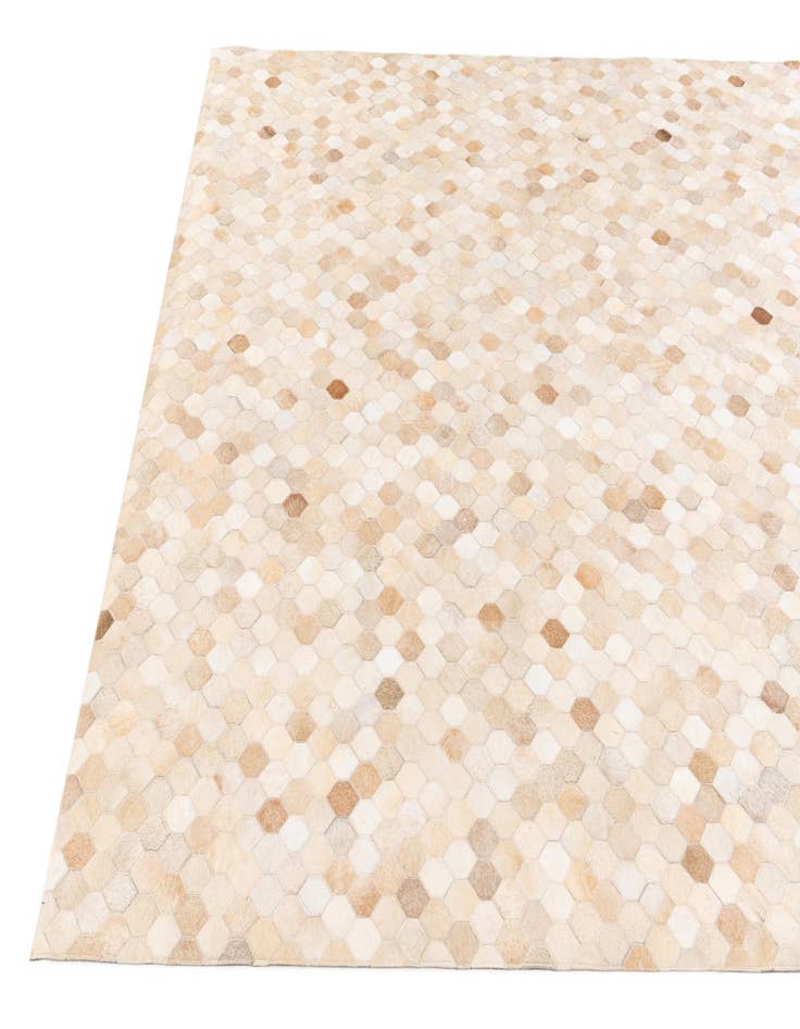 Detail image of  6' 8 x 10' 1 Cowhide Stocks Rug