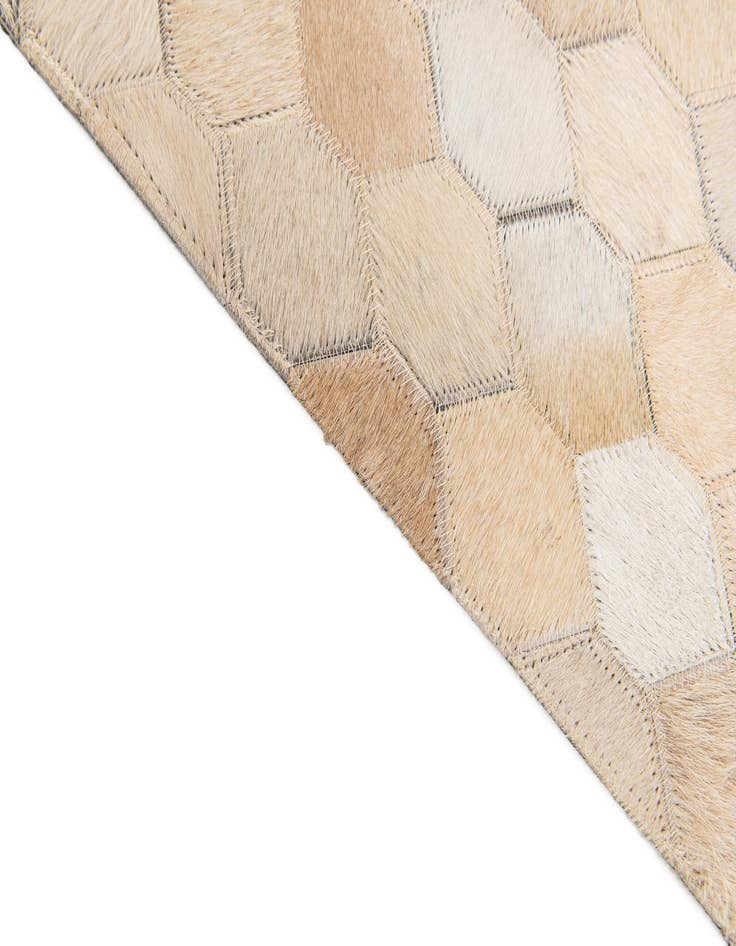 Detail image of  6' 8 x 10' 1 Cowhide Stocks Rug