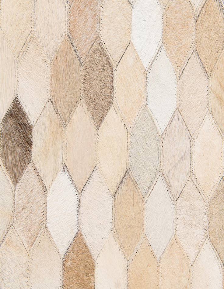 Detail image of  6' 9 x 9' 11 Cowhide Stocks Rug