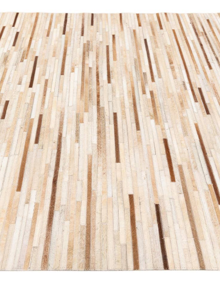 Detail image of  5' 1 x 7' 11 Cowhide Stocks Rug