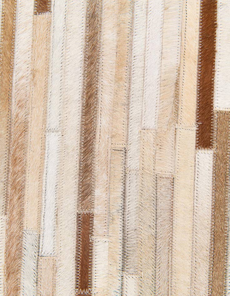 Detail image of  5' 1 x 7' 11 Cowhide Stocks Rug