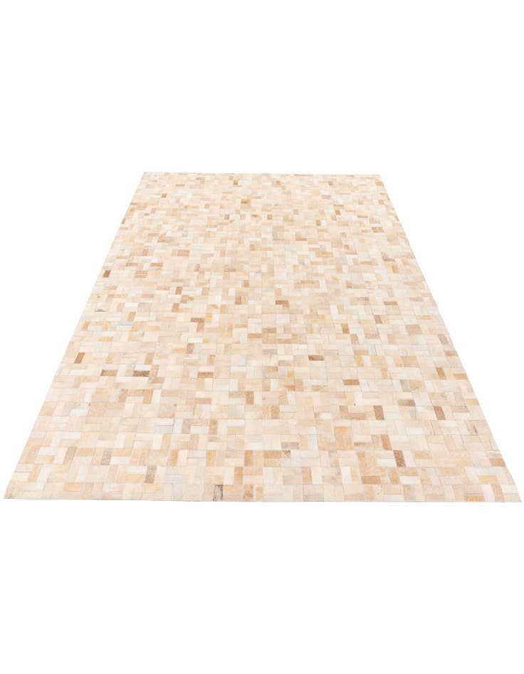 Detail image of  5' 3 x 7' 5 Cowhide Stocks Rug