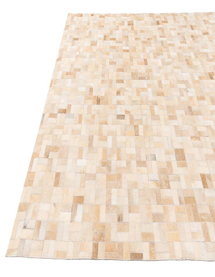 Detail image of  5' 3 x 7' 5 Cowhide Stocks Rug