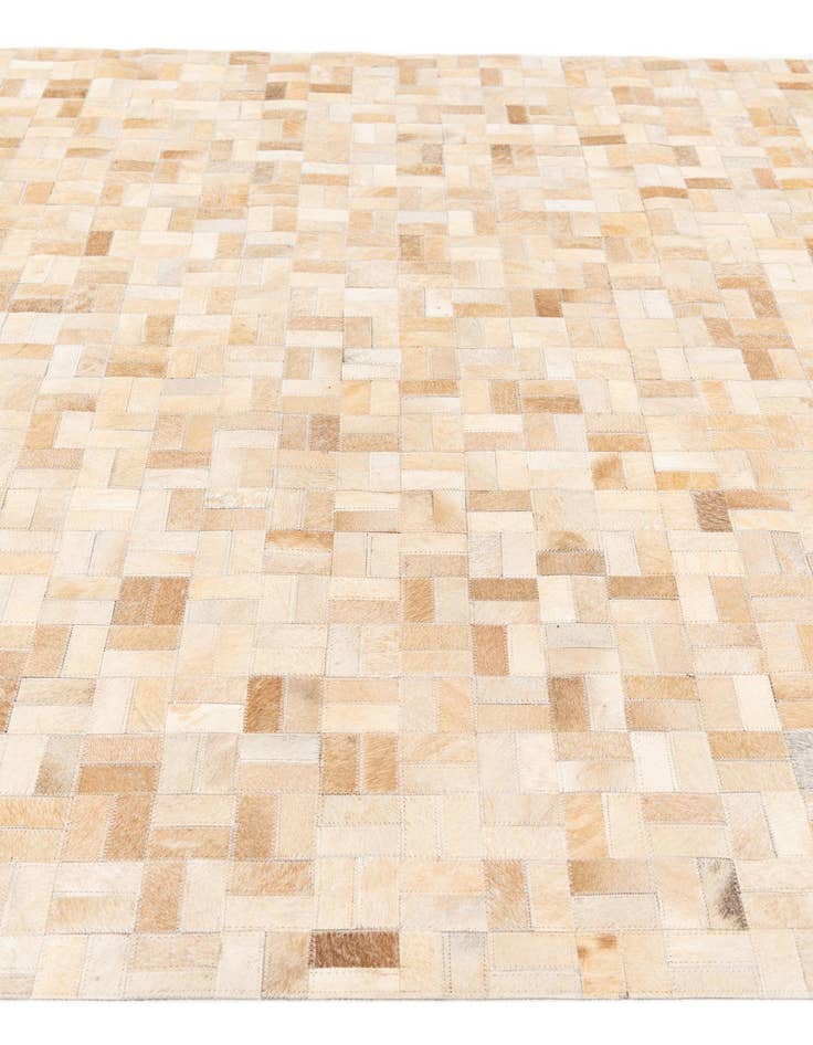 Detail image of  5' 3 x 7' 5 Cowhide Stocks Rug