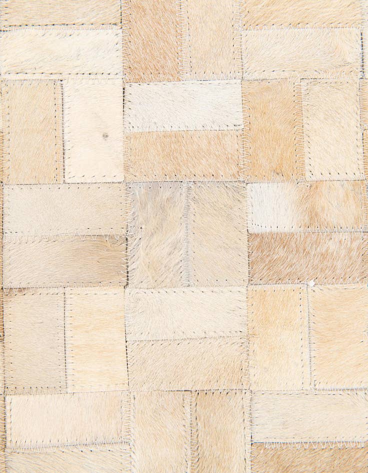 Detail image of  5' 3 x 7' 5 Cowhide Stocks Rug