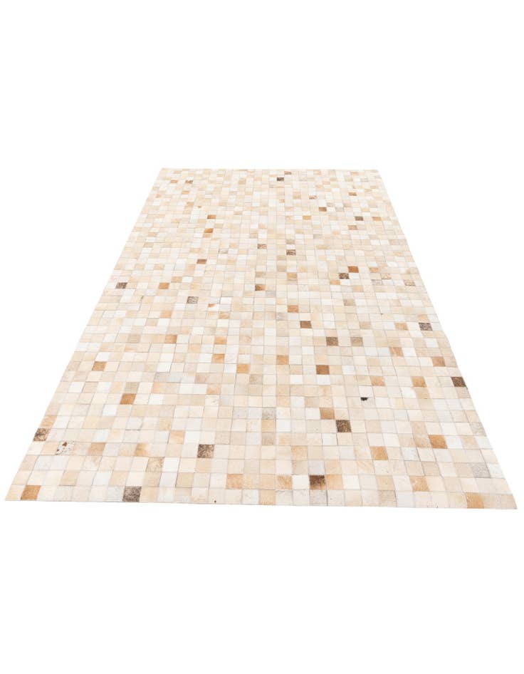 Detail image of  5' 1 x 7' 11 Cowhide Stocks Rug