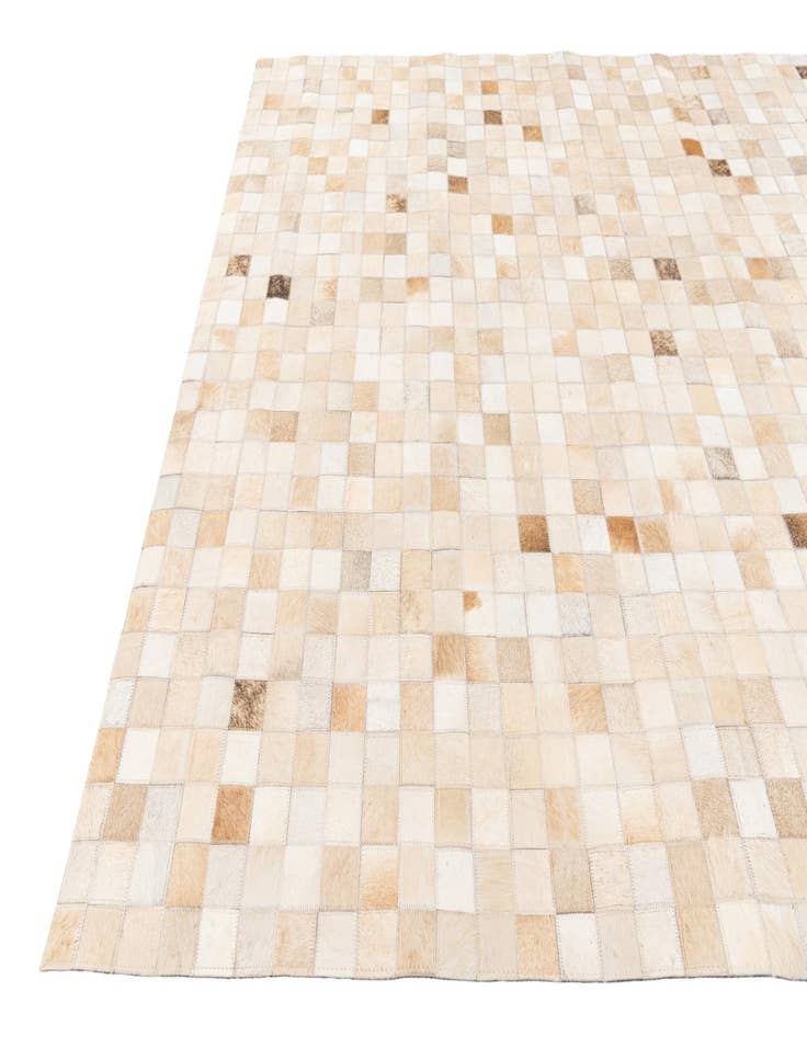 Detail image of  5' 1 x 7' 11 Cowhide Stocks Rug