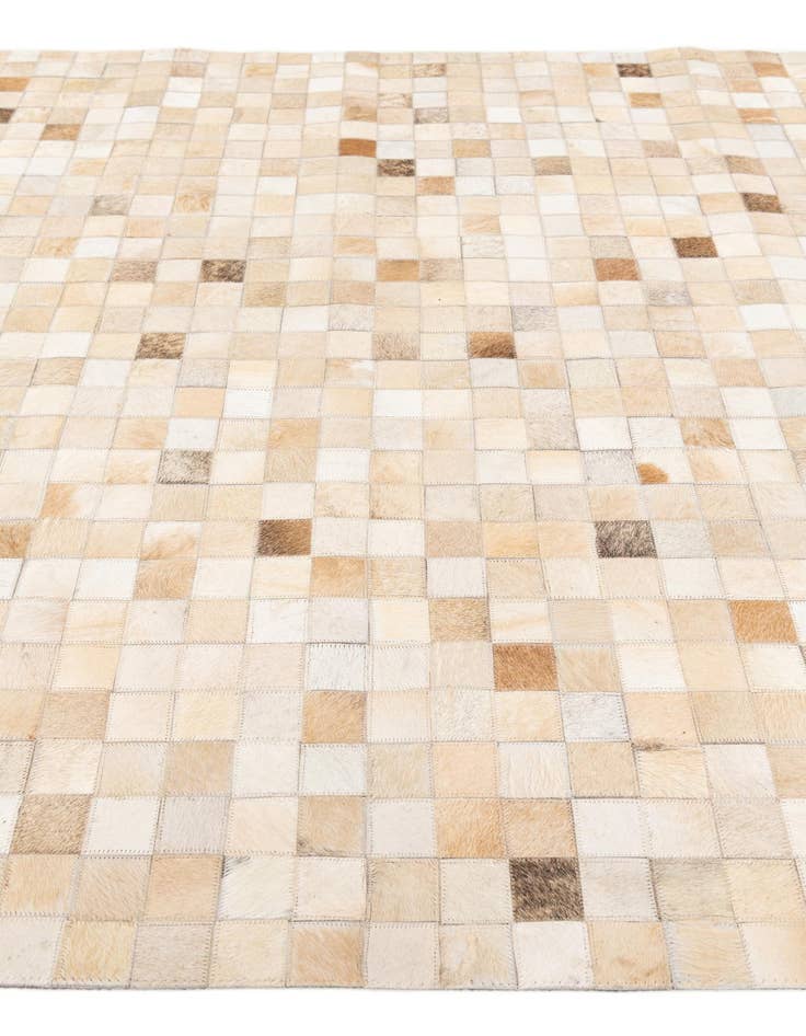 Detail image of  5' 1 x 7' 11 Cowhide Stocks Rug