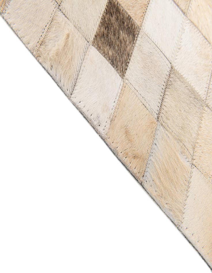 Detail image of  5' 1 x 7' 11 Cowhide Stocks Rug