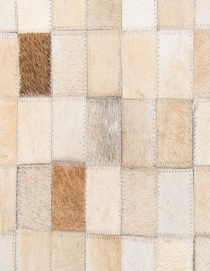 Detail image of  5' 1 x 7' 11 Cowhide Stocks Rug