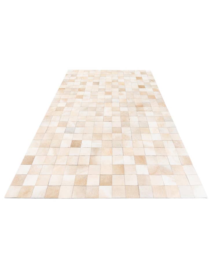 Detail image of  4' 11 x 7' 11 Cowhide Stocks Rug