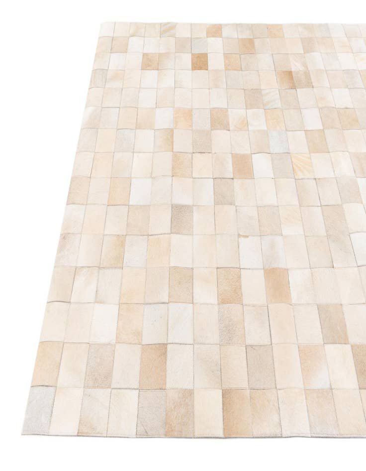 Detail image of  4' 11 x 7' 11 Cowhide Stocks Rug