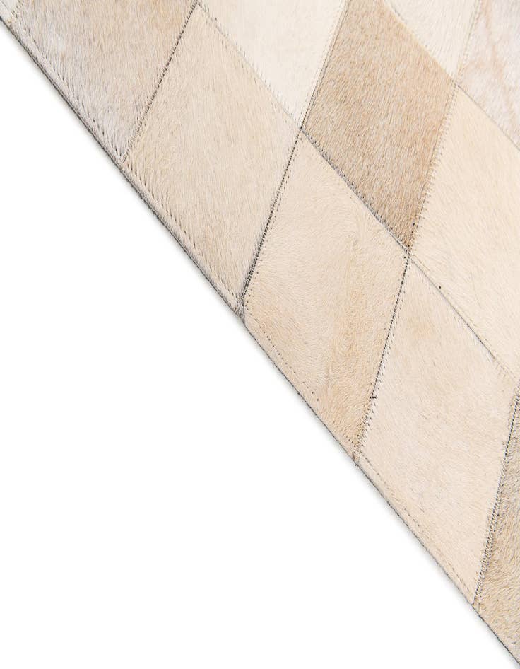 Detail image of  4' 11 x 7' 11 Cowhide Stocks Rug