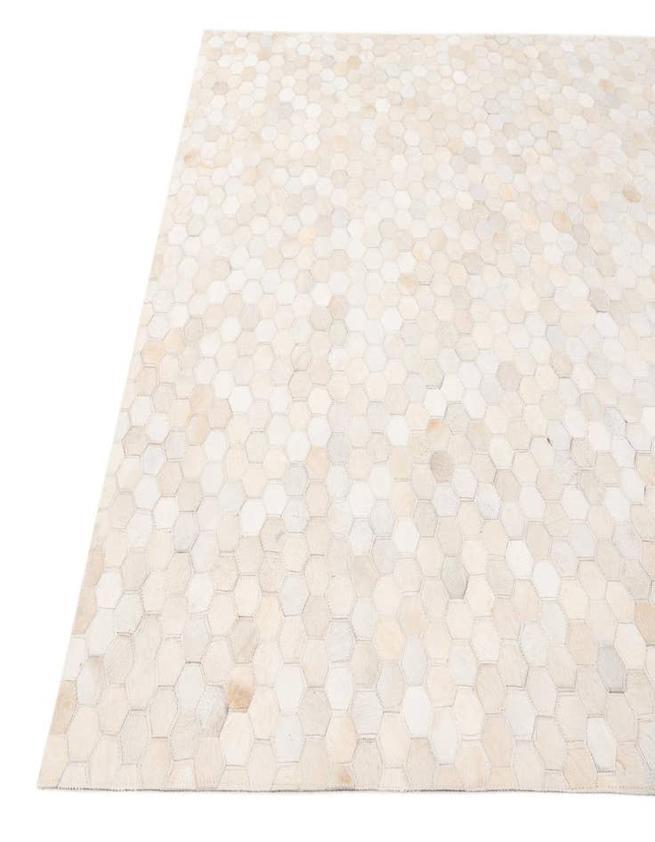 Detail image of  4' 11 x 7' 11 Cowhide Stocks Rug