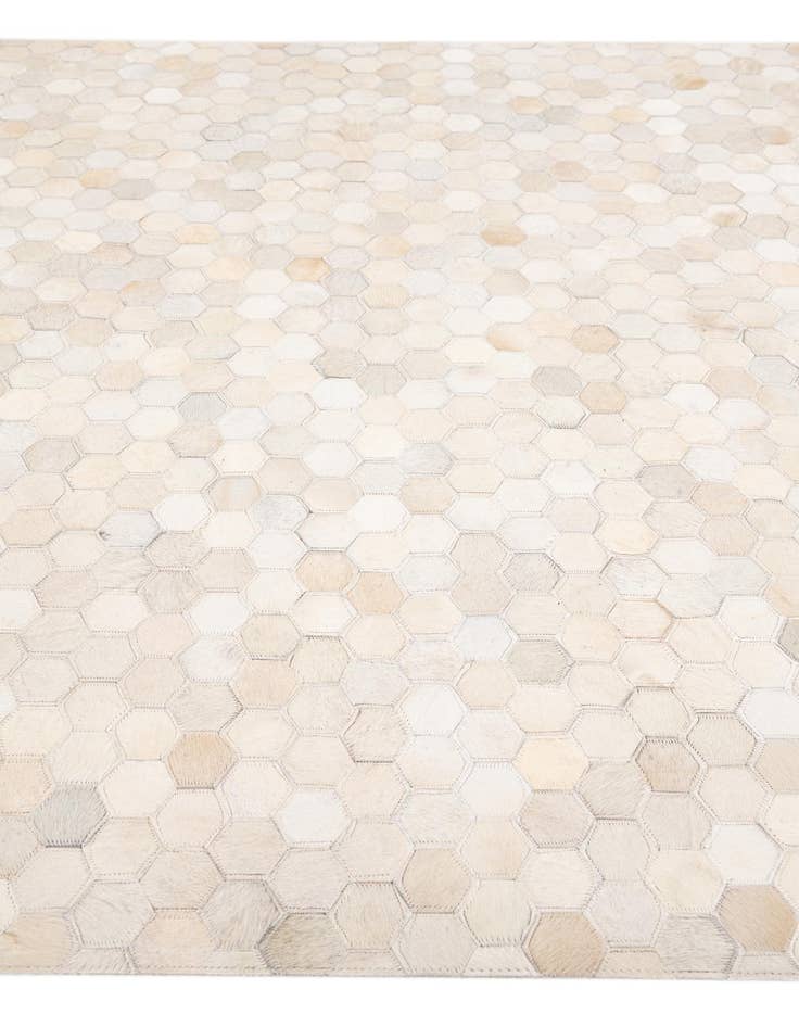 Detail image of  4' 11 x 7' 11 Cowhide Stocks Rug