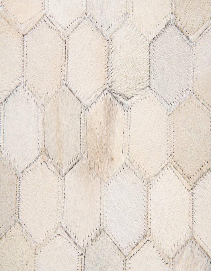 Detail image of  4' 11 x 7' 11 Cowhide Stocks Rug