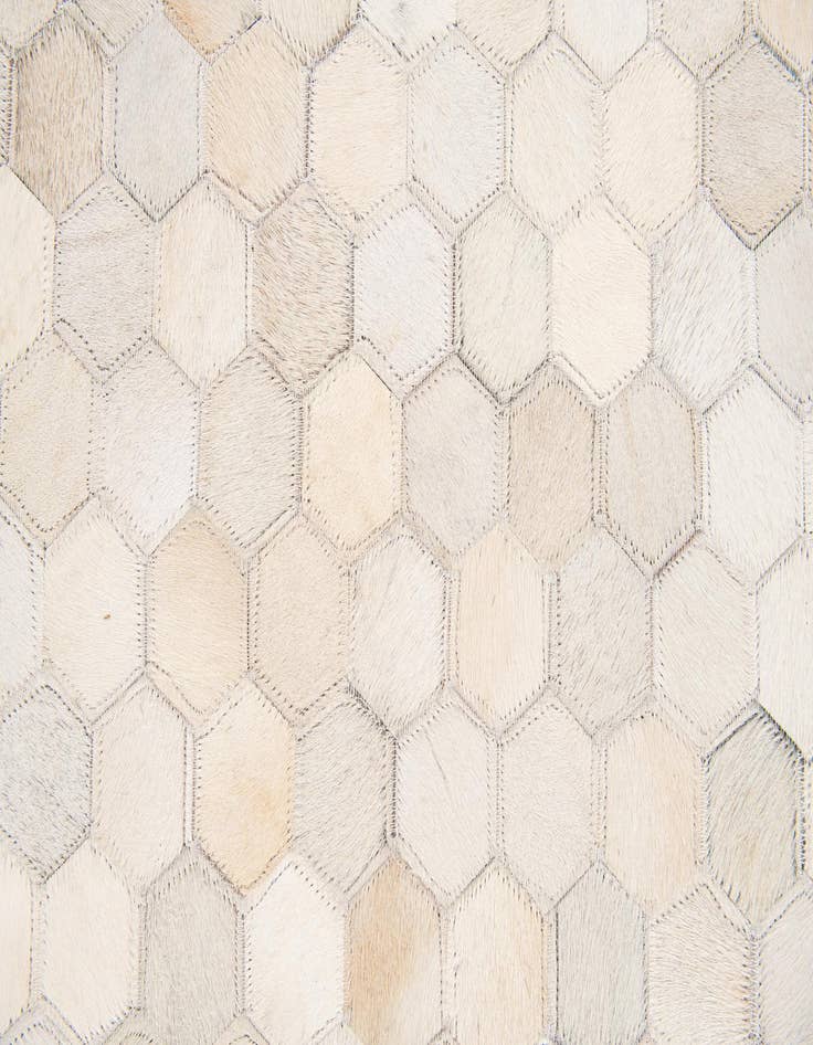 Detail image of  4' 11 x 7' 11 Cowhide Stocks Rug