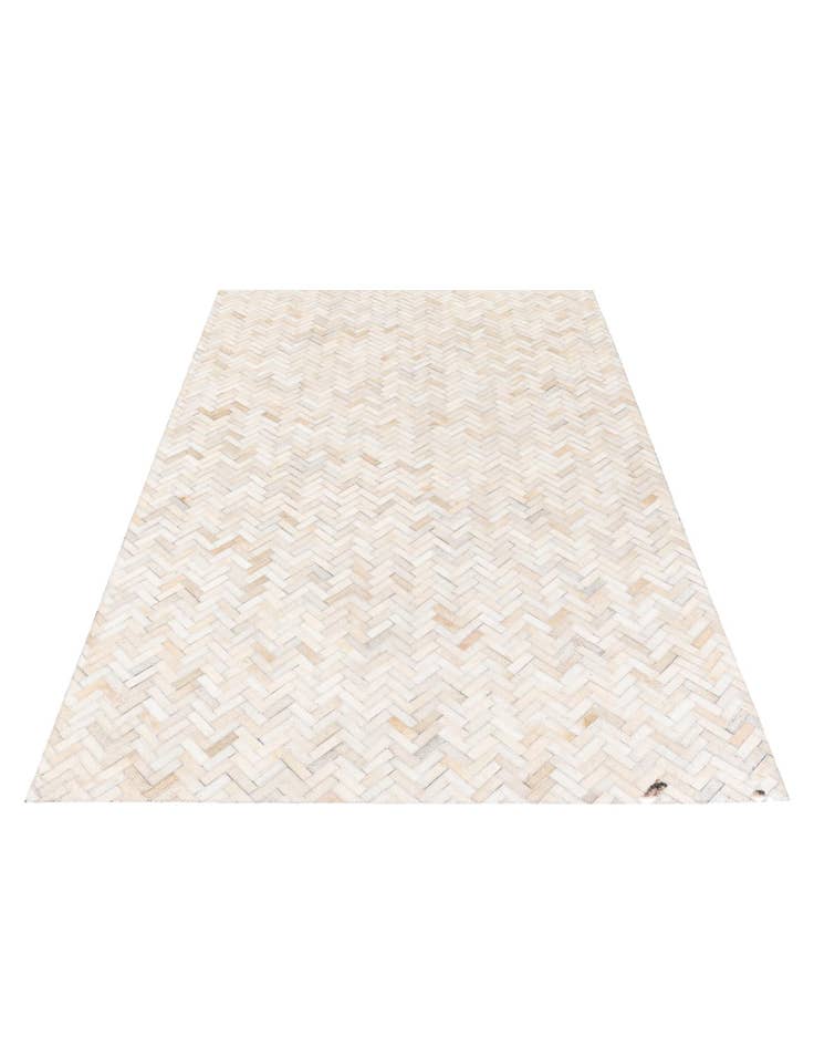 Detail image of  4' 10 x 7' 7 Cowhide Stocks Rug