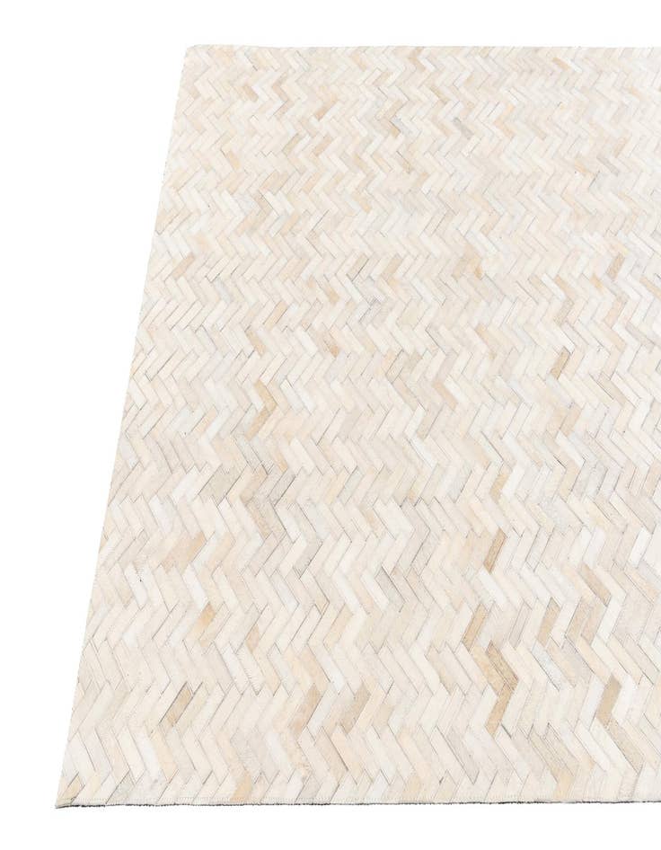 Detail image of  4' 10 x 7' 7 Cowhide Stocks Rug