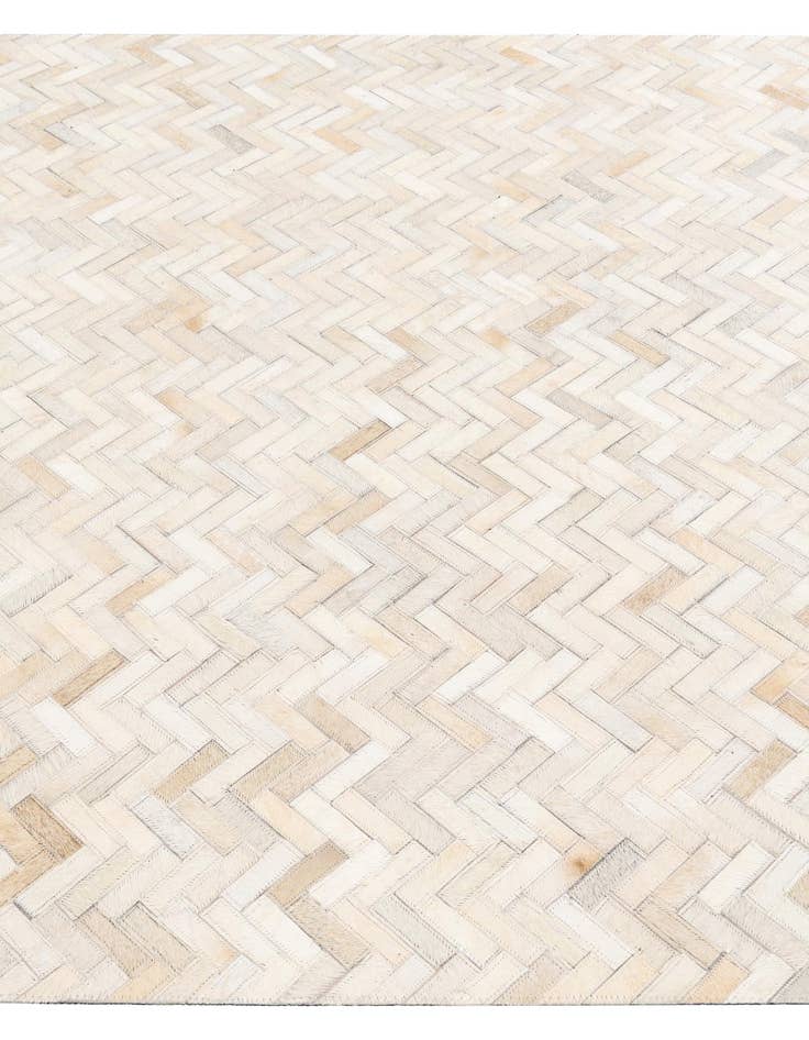 Detail image of  4' 10 x 7' 7 Cowhide Stocks Rug