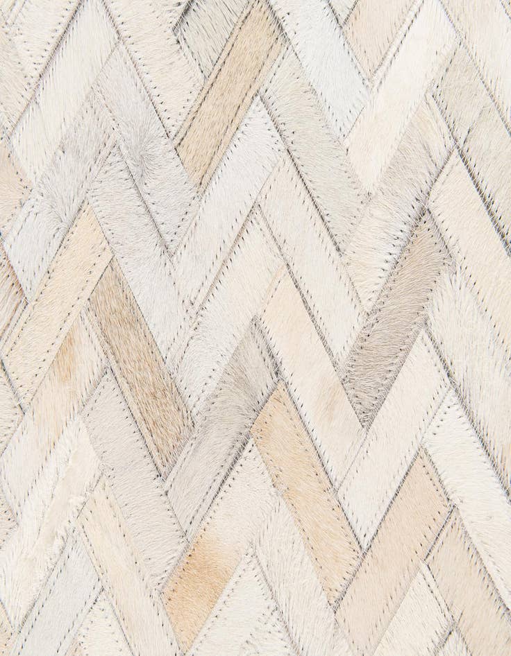 Detail image of  4' 10 x 7' 7 Cowhide Stocks Rug