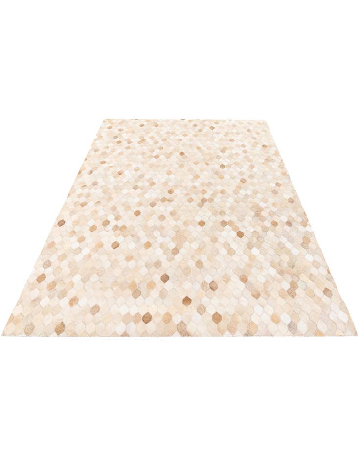 Detail image of  5' 9 x 7' 11 Cowhide Stocks Rug