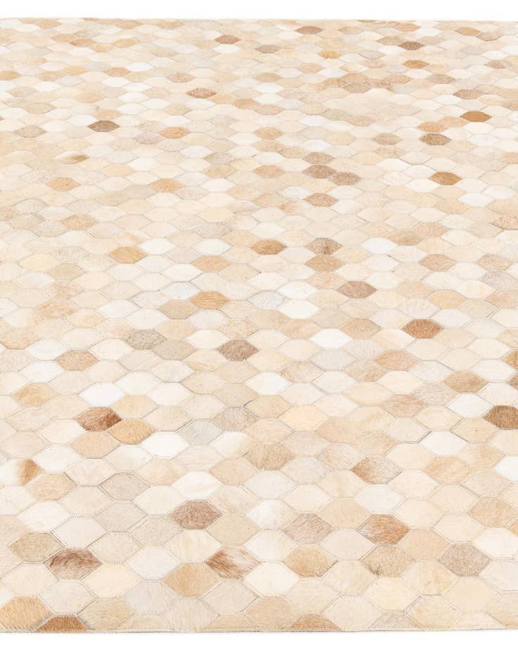 Detail image of  5' 9 x 7' 11 Cowhide Stocks Rug