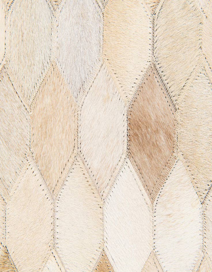 Detail image of  5' 9 x 7' 11 Cowhide Stocks Rug