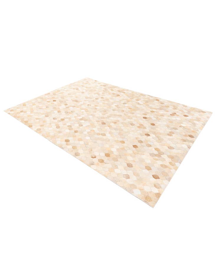 Detail image of  5' 7 x 8' Cowhide Stocks Rug