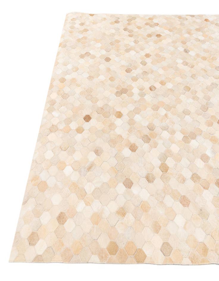 Detail image of  5' 7 x 8' Cowhide Stocks Rug