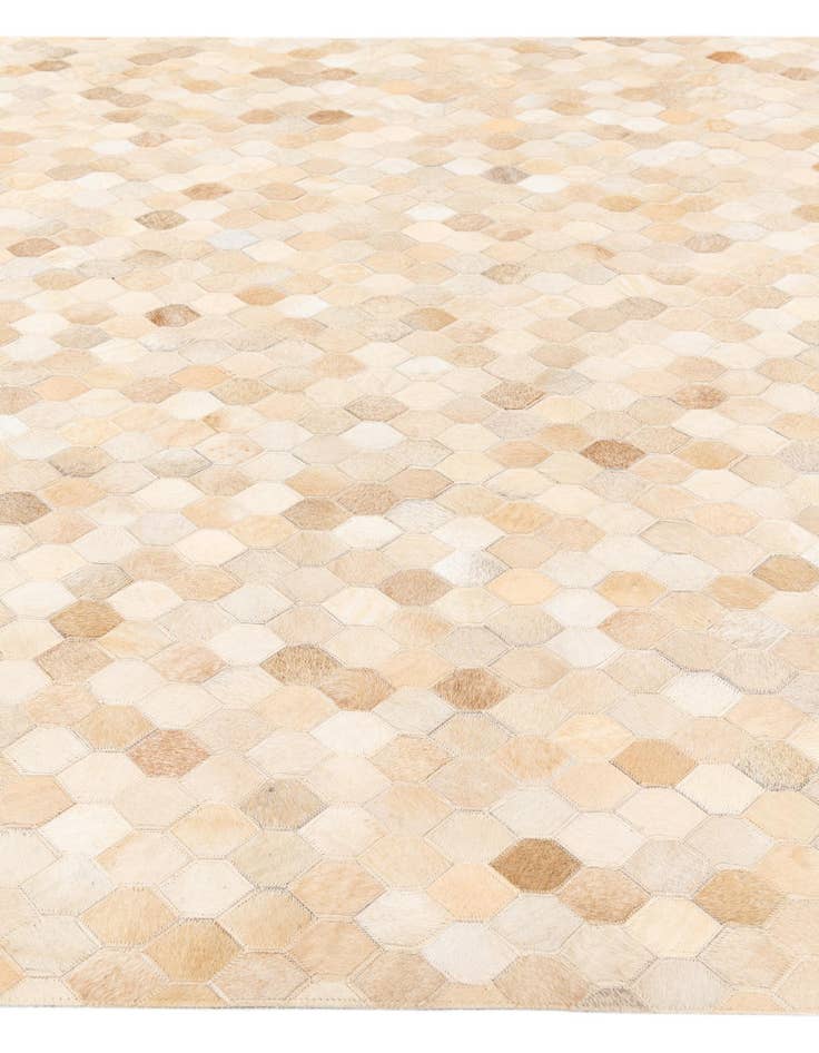 Detail image of  5' 7 x 8' Cowhide Stocks Rug