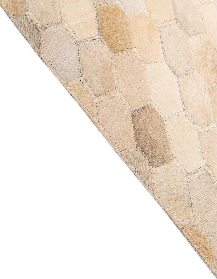 Detail image of  5' 7 x 8' Cowhide Stocks Rug