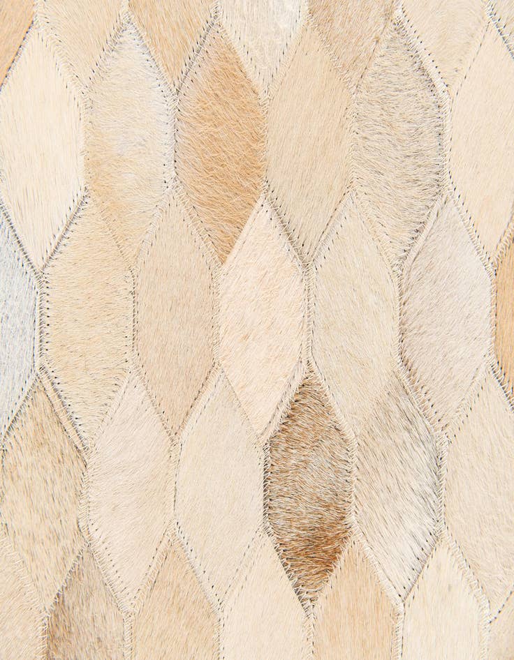 Detail image of  5' 7 x 8' Cowhide Stocks Rug