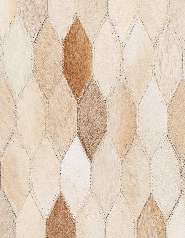 Detail image of  5' 7 x 7' 11 Cowhide Stocks Rug