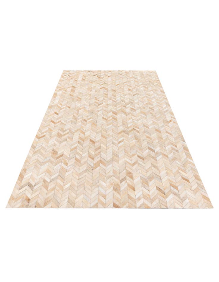 Detail image of  5' 1 x 8' Cowhide Stocks Rug