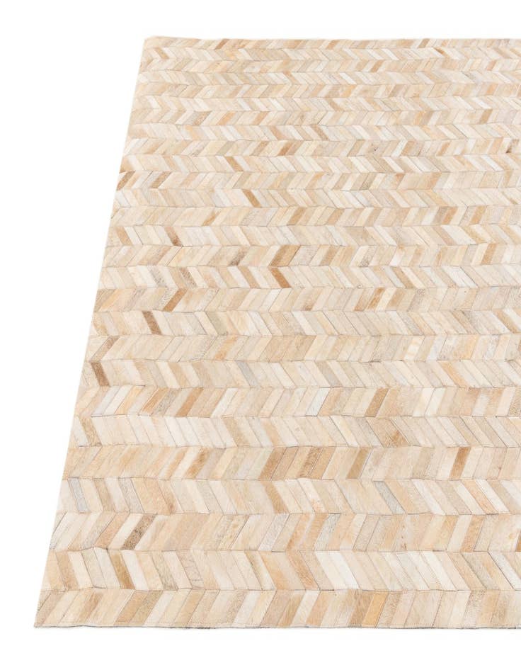 Detail image of  5' 1 x 8' Cowhide Stocks Rug