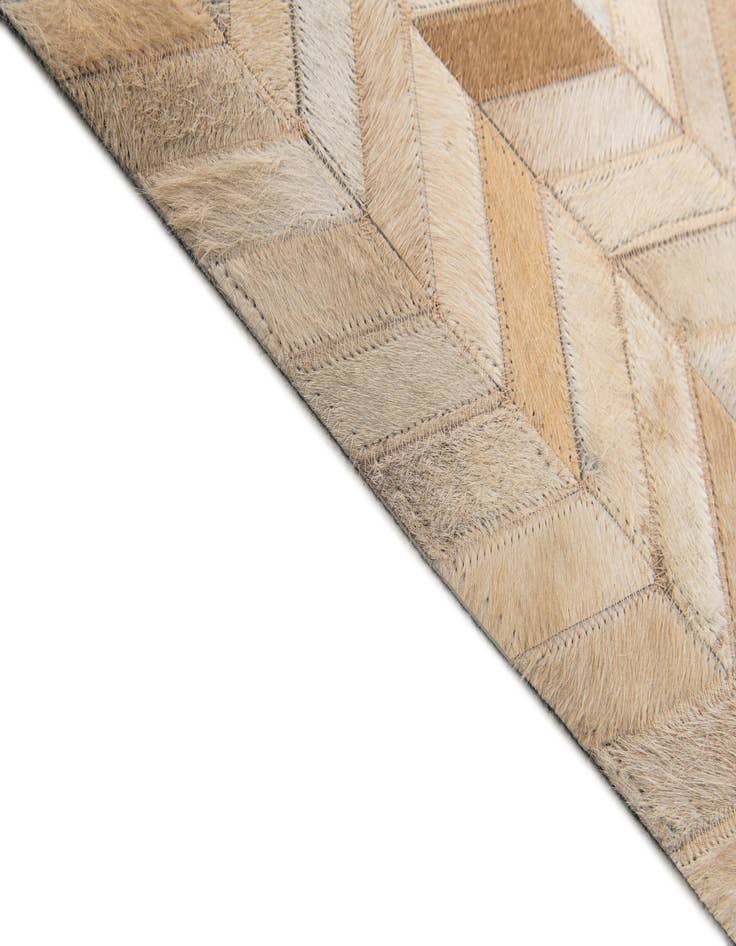 Detail image of  5' 1 x 8' Cowhide Stocks Rug